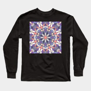 pattern with colored mandala Long Sleeve T-Shirt